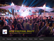 Tablet Screenshot of jazzfestivaldelft.nl